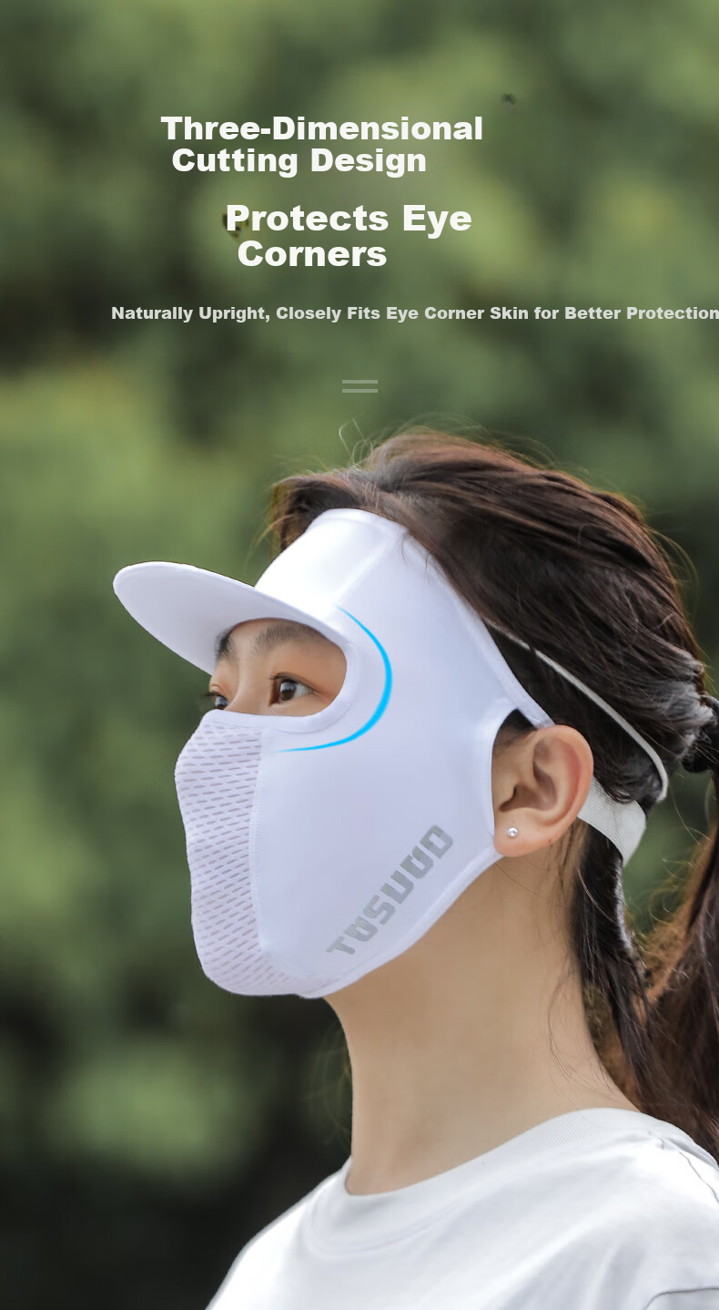 Captain Tas Ice Silk Face Mask Unisex Summer Sun Protection Full Face Windproof Breathable Cycling Outdoor Riding Gear 9