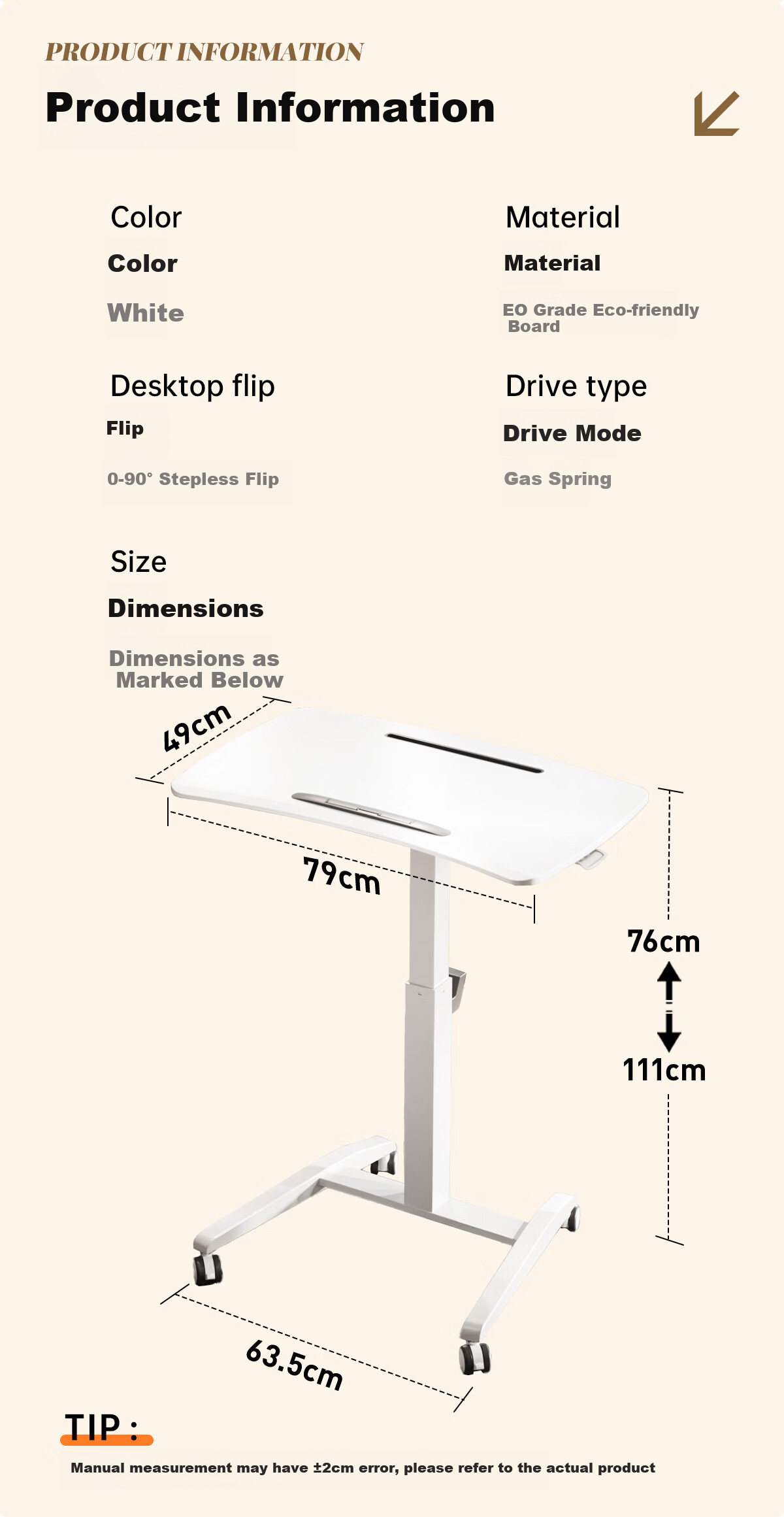 JOYSEEKER Portable Flip Adjustable Lazy Desk Study Writing Desk Bedside Computer Desk Workstation Sofa Side Table 14