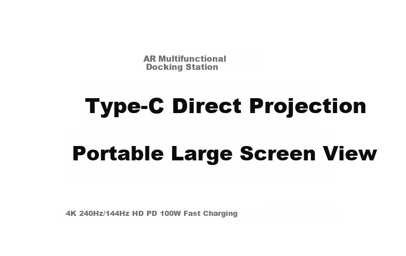 UGREEN Type-C Dock AR Glasses Converter 4K 240Hz Expansion Dock C-Port Screen Casting Thunderbolt Hub for Huawei Apple Mac Laptop Phone Foldable Screen 3