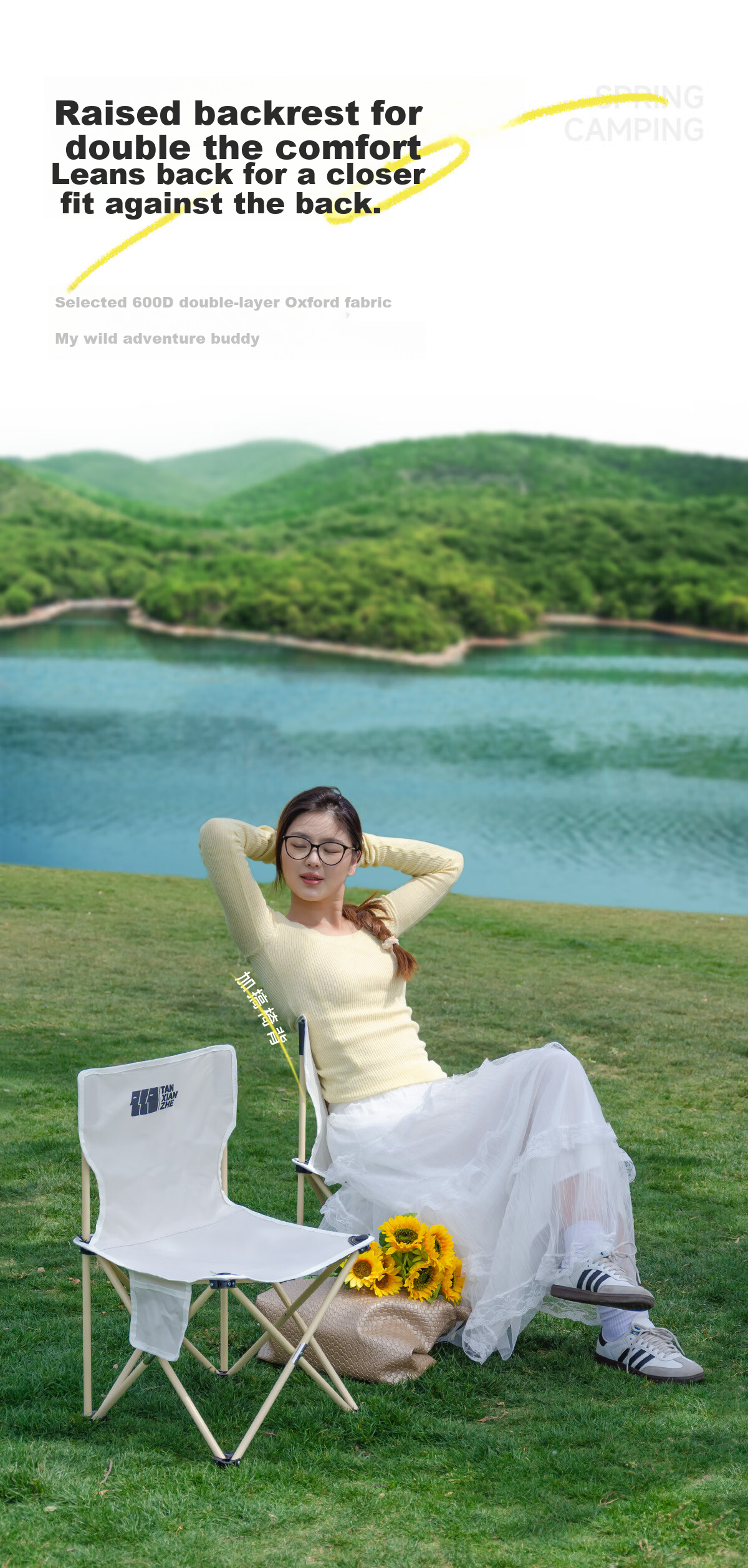 TAN XIAN ZHE Outdoor Portable Folding Table Picnic Table Park Home Long Table Camping BBQ Table 12