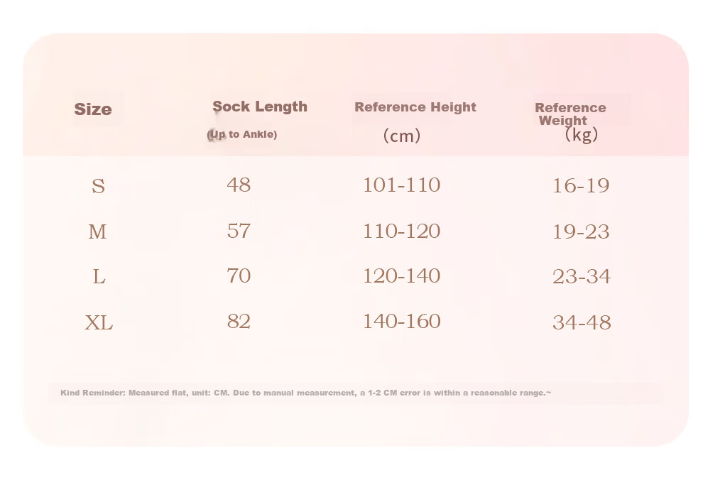 Aiwugo Girls' Tights Autumn Winter Leggings Children's Dance Socks White Seamless Non-Slip Socks White S 2