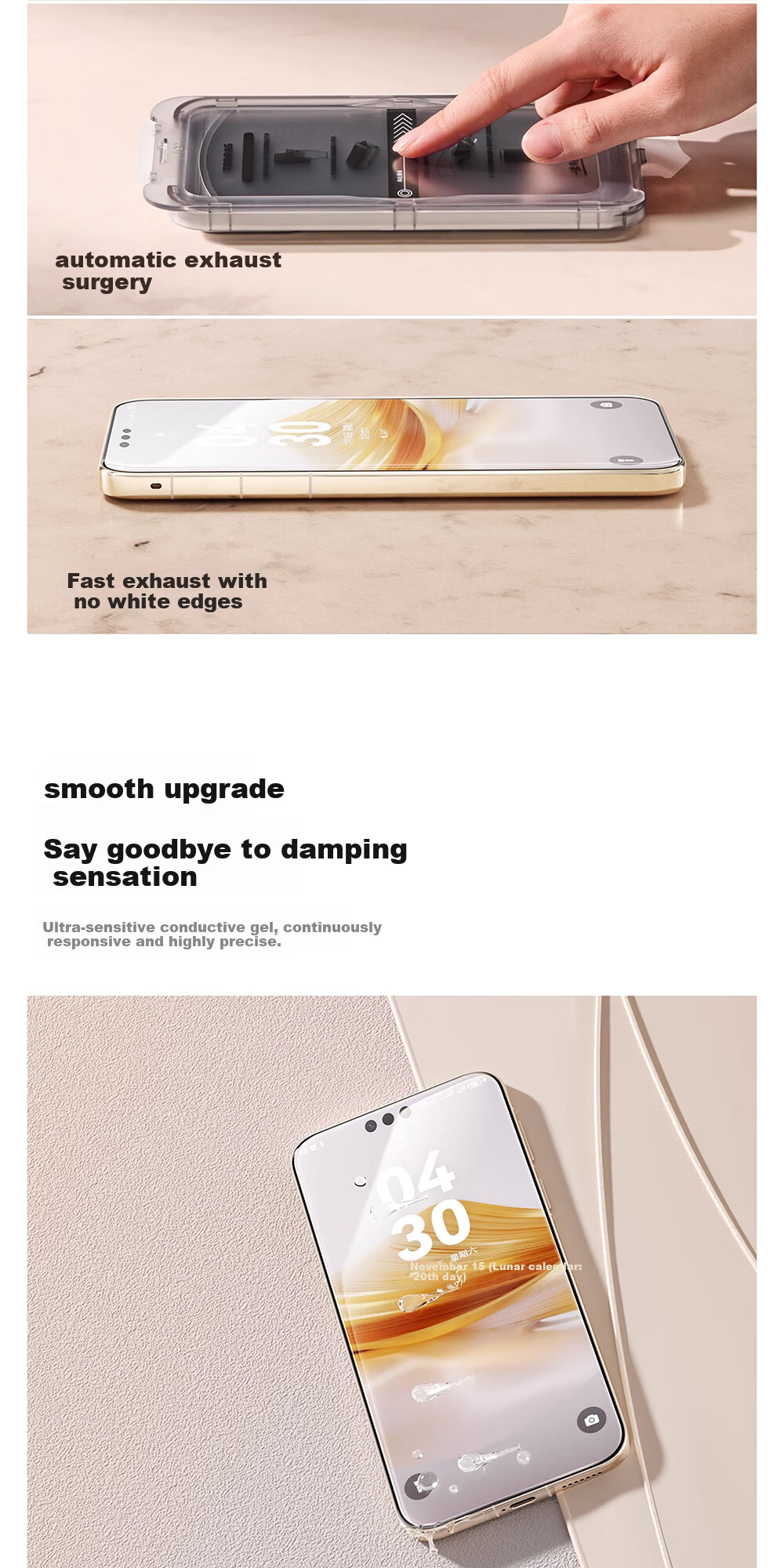 Torras Titan Screen Protector [Drop Protection Preferred] for Huawei Mate80/80Pro Tempered Glass Film, HD Dust-Free Anti-Drop Anti-Fingerprint Phone Screen Protector 5