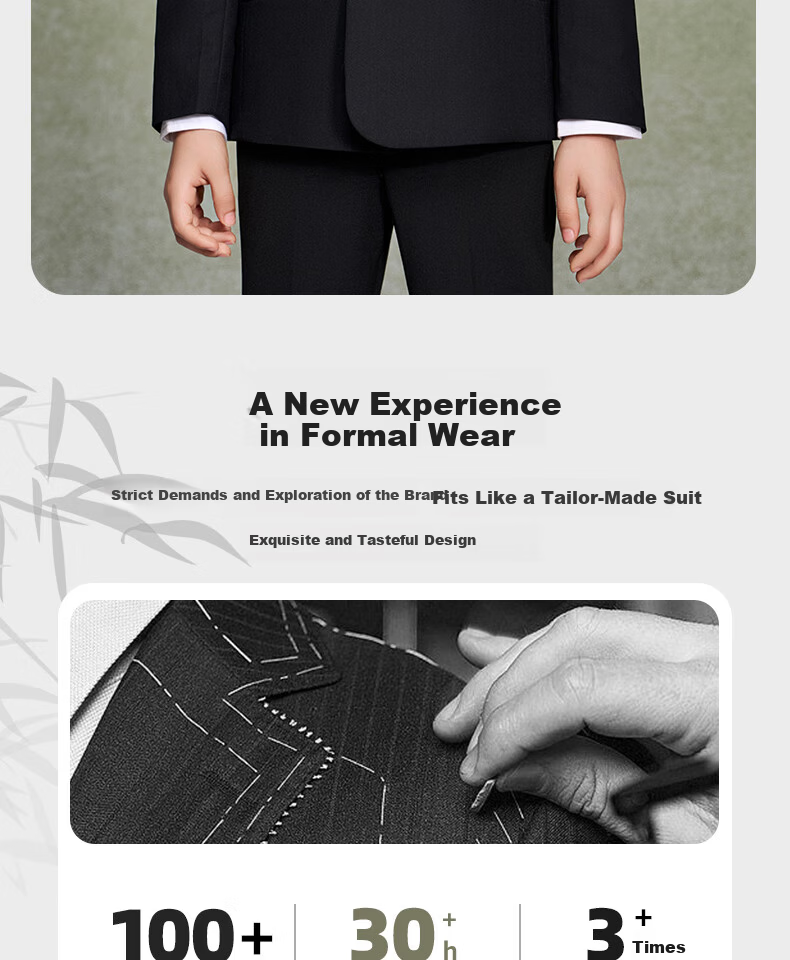 Romon Boys New Chinese Style Suit Jacket Tang Suit China Style Zhongshan Suit Children's Suit Performance Outfit Black 150 4