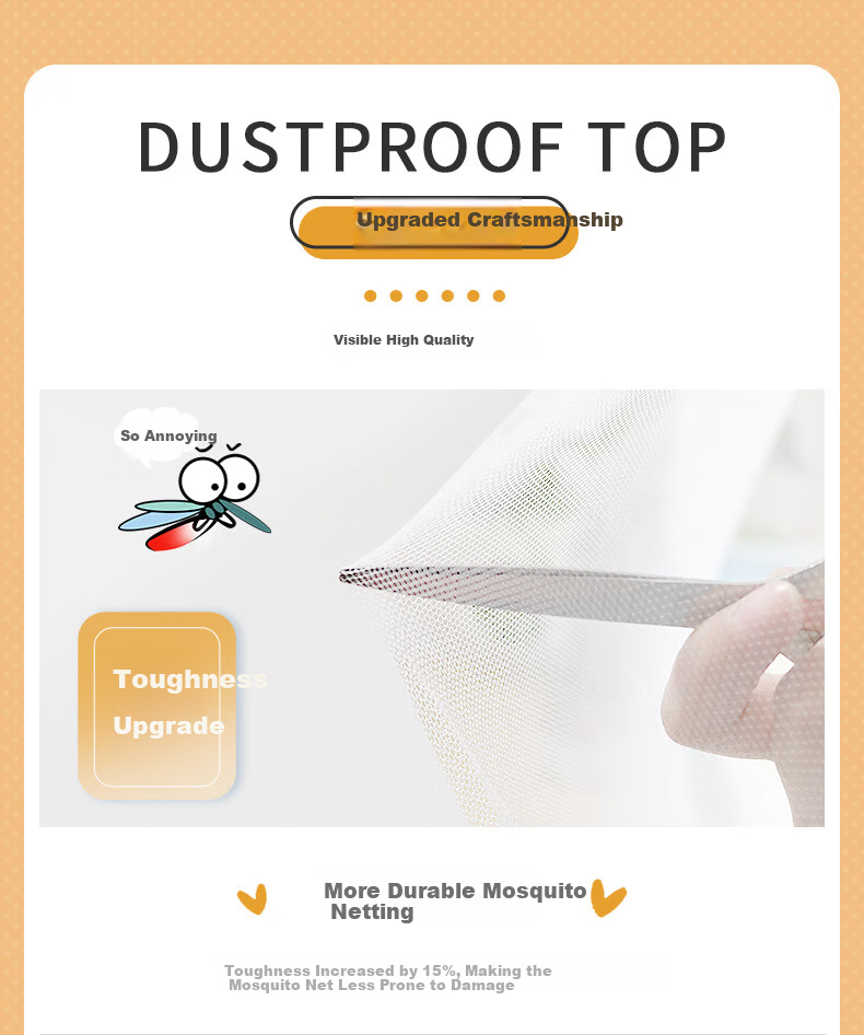 Nanjiren Student Mosquito Net Dormitory Square Top Mosquito Net Single Door 0.9m Bed Anti-Mosquito Net [Suitable for Bunk Beds] 5