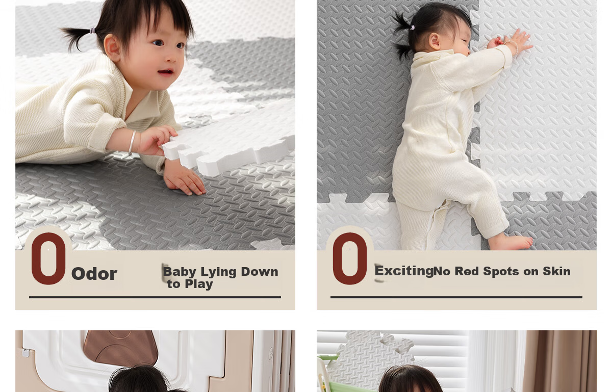 Zichen Baby Crawling Mat Foam Floor Mat Anti-Fall Thickened Puzzle Mat Crawling Pad Tatami Floor Mat 29