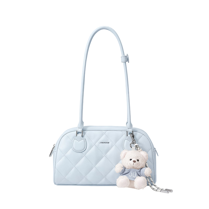 JUST STAR Sun Yi's Same Style Baguette Handbag for Women, 2026 New Luxury Boston Pinball Underarm Bag, Birthday Gift