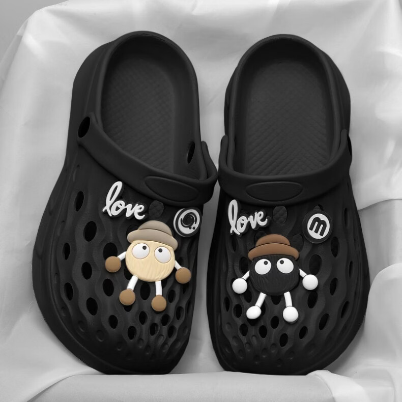 Qiumuxi Women's EVA Slip-On Clogs Non-Slip Thick Sole Soft High Elastic Breathable Home and Outdoor Toe-Covered Slippers 7