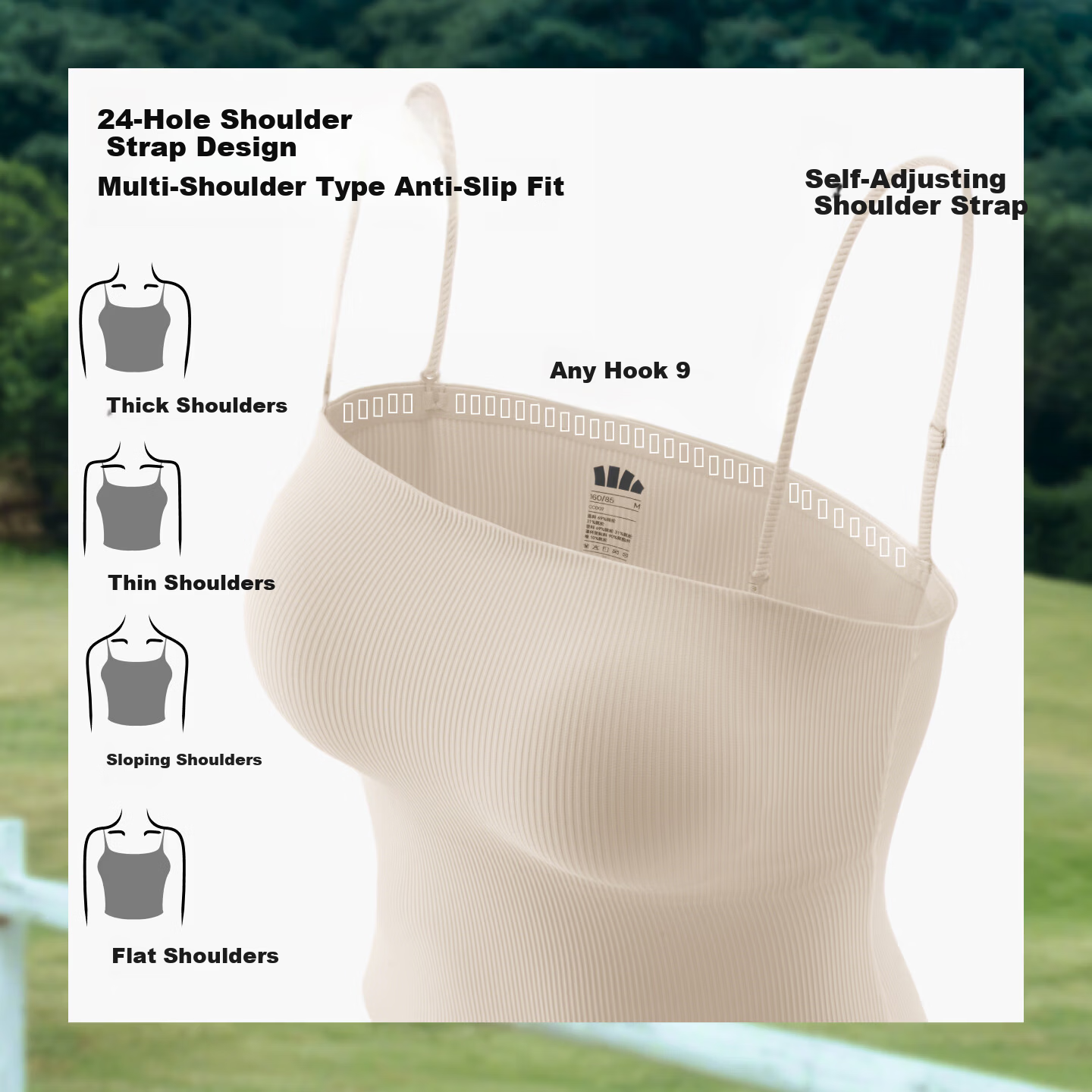 Banana Under Bra-in Women's Padded Backless Camisole Tube Top Versatile Outerwear and Innerwear