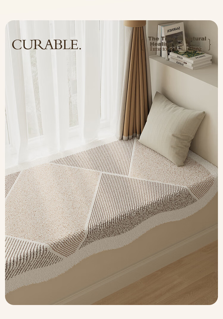 Saint Valentine Bay Window Cushion Four Seasons Universal Bedroom Balcony Mat Premium Tatami Seat Cushion Thickened Upgrade Version 4