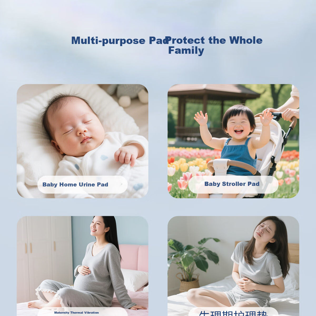 Ankexin Disposable Baby Newborn Thickened Nursing Pads Soft Upgraded Skin-Friendly Leak-Proof 46pcs 35*45cm 18