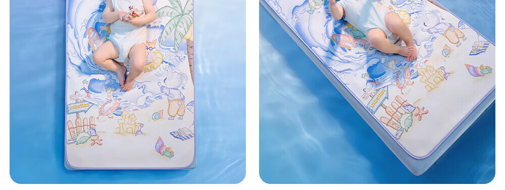 Betis Baby Cooling Mat Soft Breathable Ice Thin Pad Toddler Kindergarten Nap Mat Summer Party 120*65cm 30