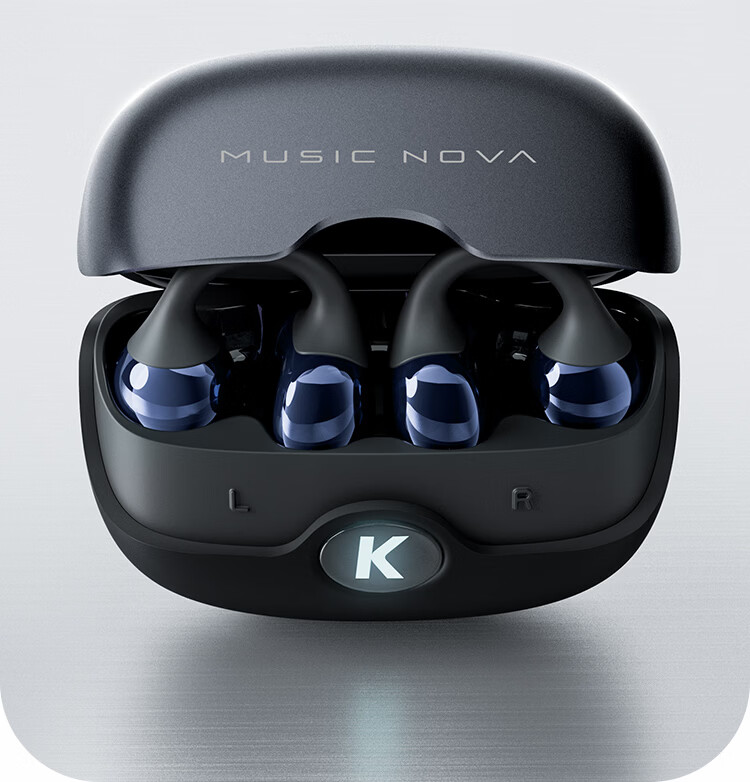 KUGOU 6.0 Bluetooth Earclip Wireless Earphones Open Bone Conduction Sports Running Music Gaming Long Battery Life Compatible with Huawei Apple Nova320 5