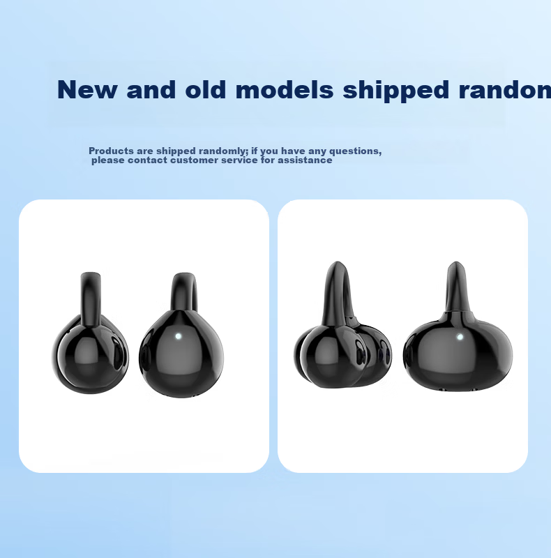 Zhiguozhe [2026 Latest Model - Berlin Sound] Bluetooth Clip-On Wireless Earphones, Non-In-Ear, Ear-Hook Design, Long Battery Life, Noise Cancelling, Sports Running Headset for Men and Women, Huaqiangb 1