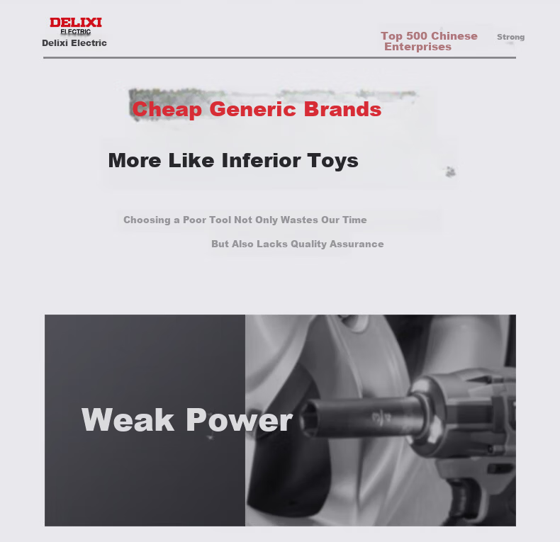DELIXI ELECTRIC Brushless Impact Electric Wrench High Torque Cordless Lithium Battery Power Tool Rechargeable Air Gun 4.0Ah 5