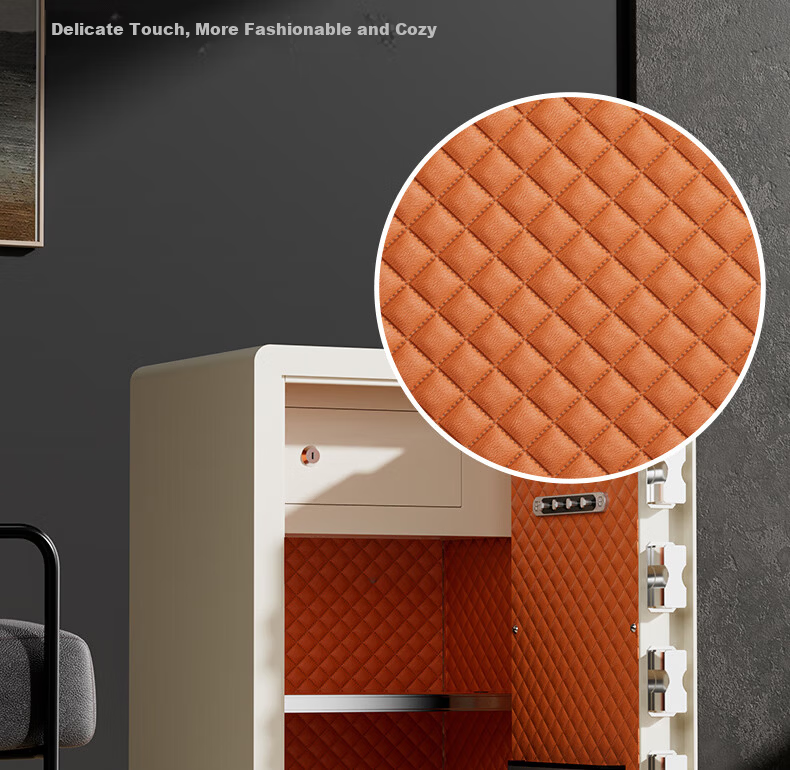 Deli Home Fingerprint Password Safe Office Small File Cabinet Wall-Inset Bedside Storage Box 60cm Black AE631-Z 9