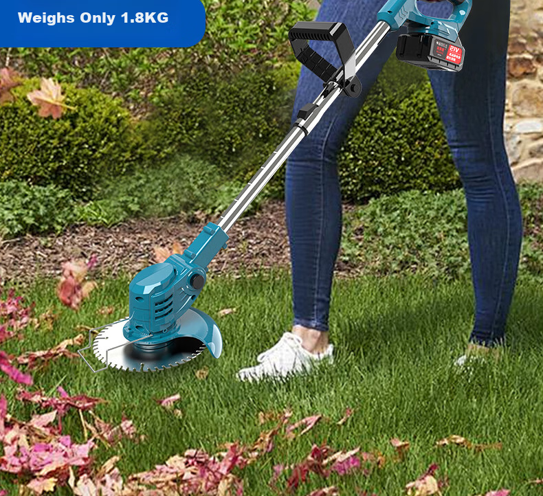 Milade Electric Lawn Mower Small Home Use Cordless Rechargeable Lithium Battery Multifunctional Grass Trimmer Cutter Tool 28