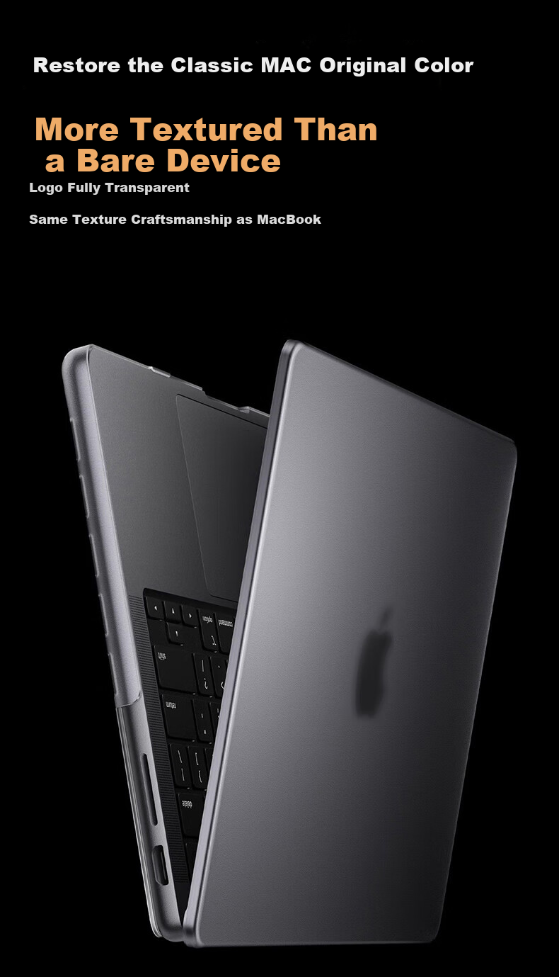 Jiasu Apple MacBook Air 13.3 Inch Crystal Protective Case M1 (A2179/A2337) 2020 Laptop Cover Transparent Crystal Shell Wear-Resistant Scratch-Proof 5