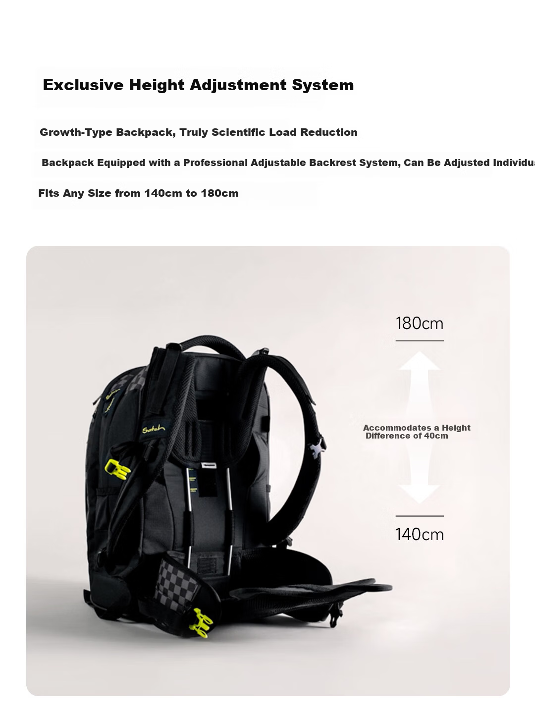Got Ya Satch, Gosa Chi Middle School And High School Student Lightweight Backpack with Large Capacity And Spine Protection, Double Shoulder Bookbag 5