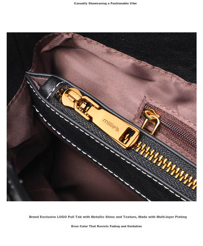 Millies Leather Handbag, Women's Casual Large-Capacity Tote Bag, Light Luxury Shoulder Bag, Practical Birthday And Mother's Day Gift for Mom 12
