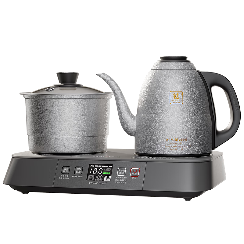 KAMJOVE Fully Automatic Pure Titanium Water Boiler Electric Kettle with Insulation and Temperature Control Multi-Stage Intelligent Electric Tea Stove EC8T