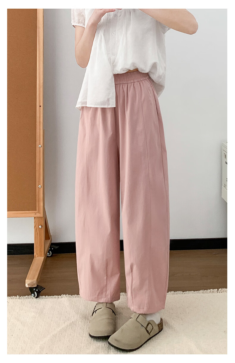 Borui Women's Summer Lightweight Breathable Quick-Dry Cropped Pants 2026 Latest Carrot Style Casual Sports Pants Navy Blue 22