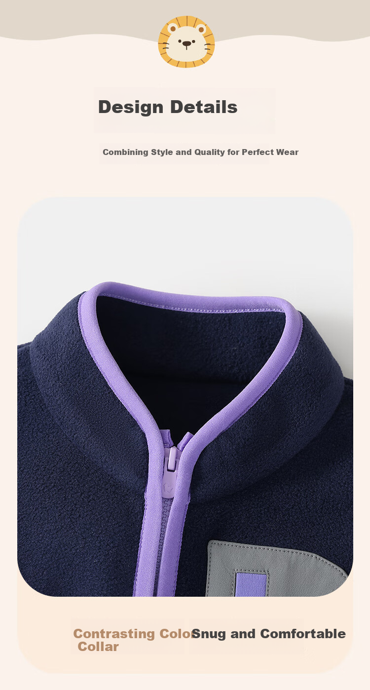 MQDMINI [Anti-Static] Boys' Fleece Jacket Children's Outdoor Sports Camping Baby Toddler Coat 4