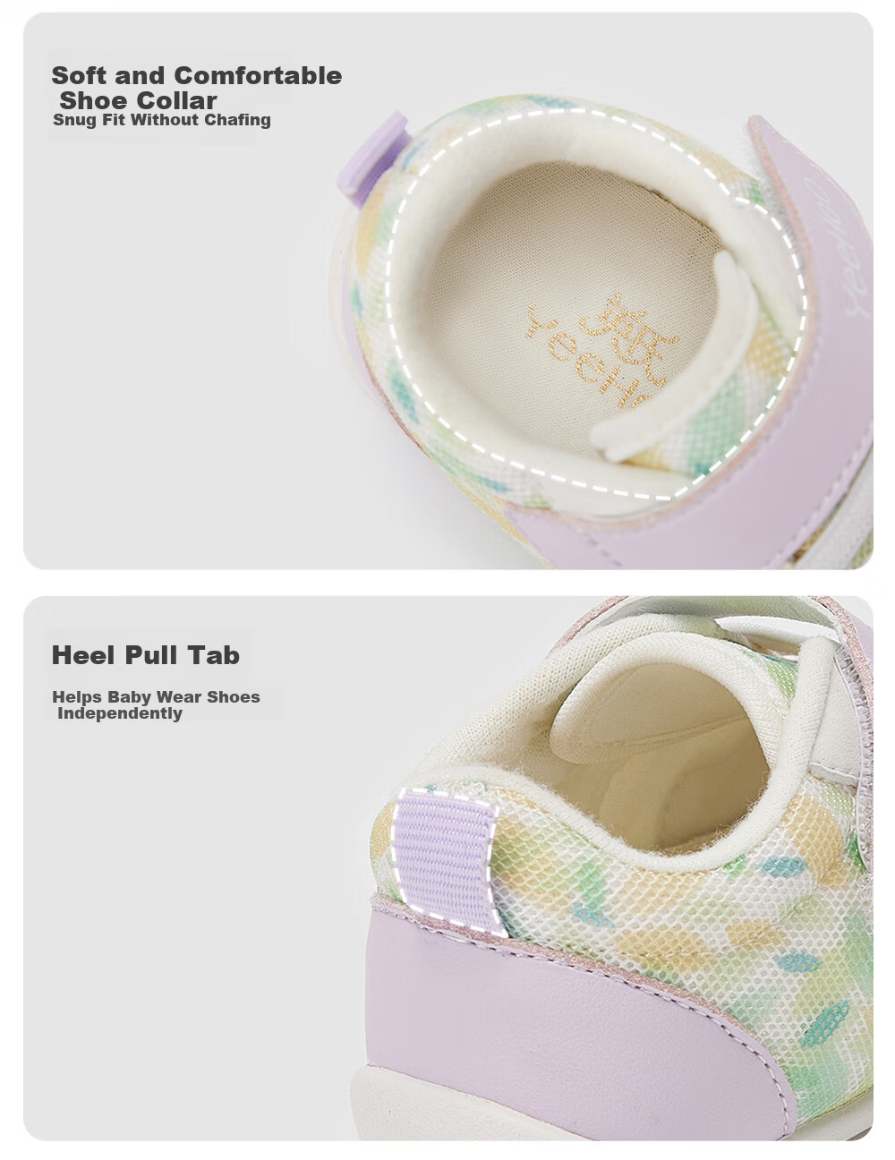 YEEHOO Baby Pre-Walking Shoes Antibacterial Autumn Casual Shoes Spring and Autumn Indoor Comfortable Baby Shoes for Girls 13