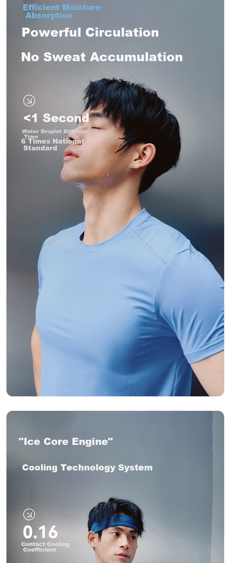 JD Jingzao Spring Summer Men's Cooling Short Sleeve Fitness Running Quick-Dry Training Suzhou Super Customized Sports T-Shirt Black 3XL 4