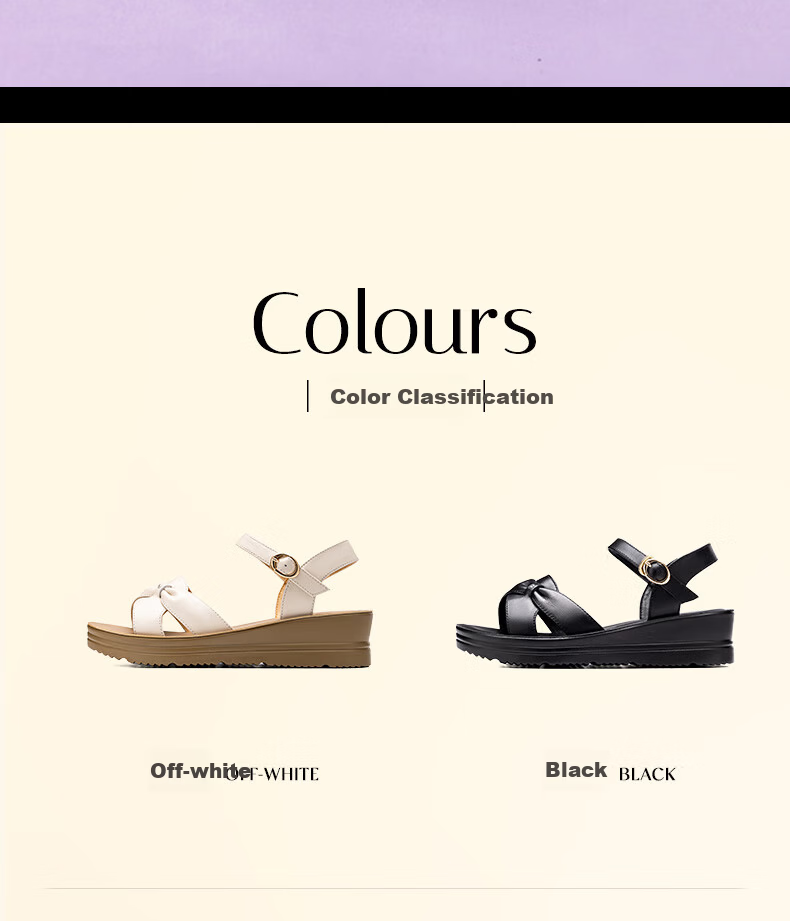 LAORENTOU Black Flat Sandals Women New Summer Soft Sole Mom Shoes Casual Roman Shoes LK182 Black Size 39 3