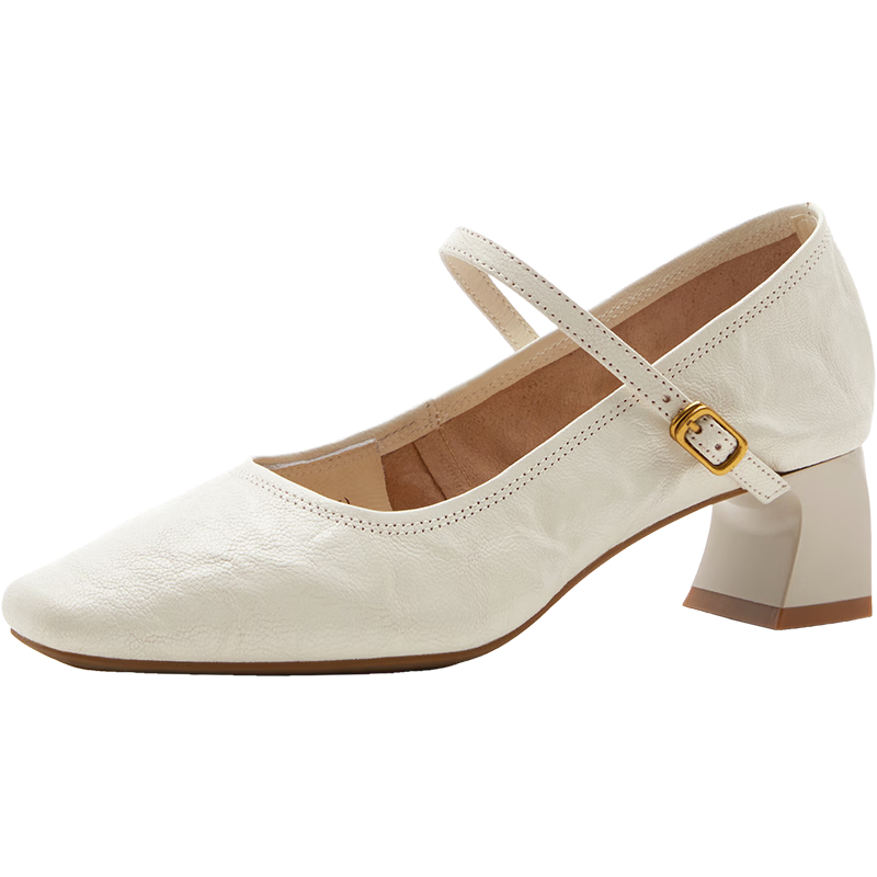 Bata Mary Jane Women's Shoes, Spring And Autumn New Style, Shallow Mouth Retro Elegant Flats