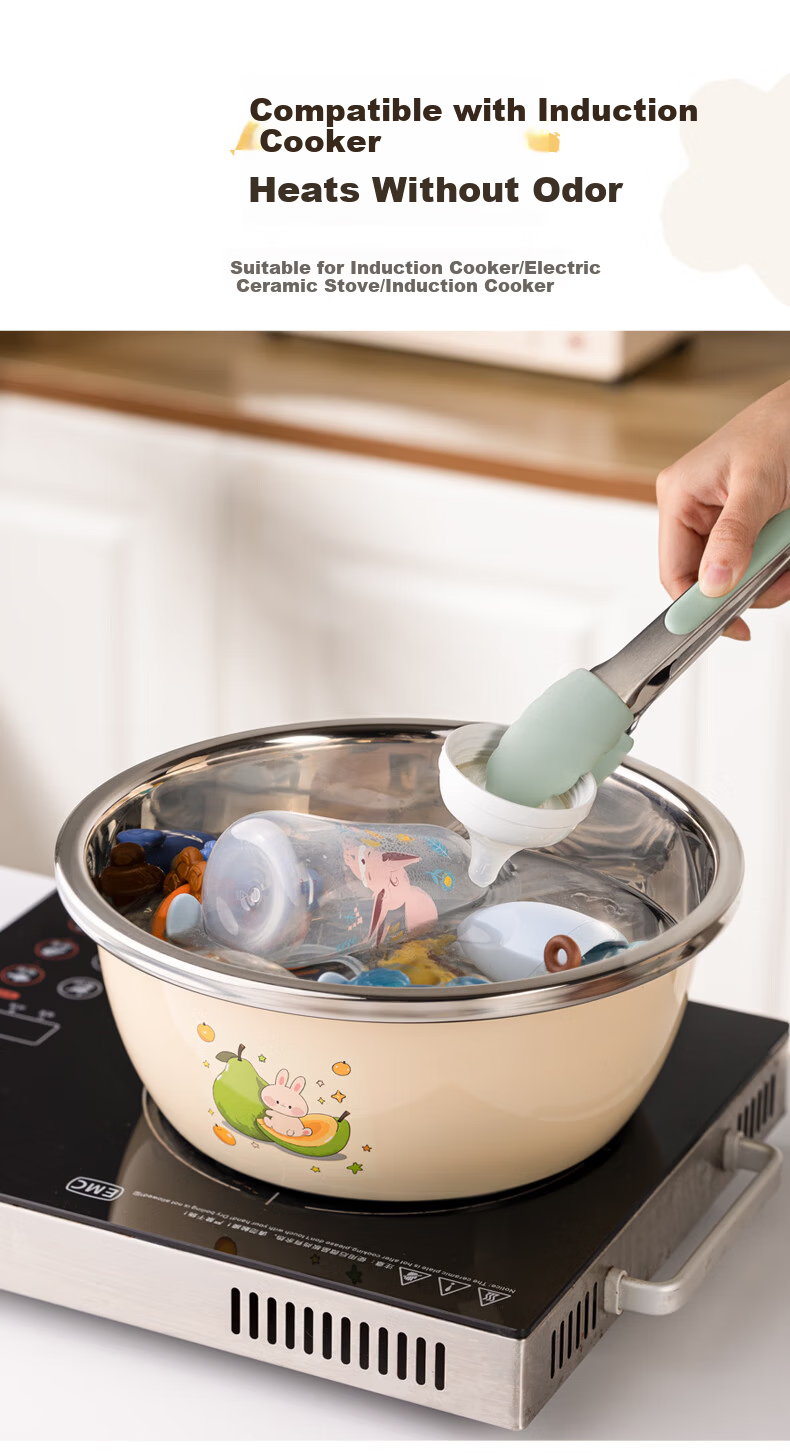 Newair Baby Bottle Washing Basin Food Grade 304 Stainless Steel Baby Cleaning Basin for Sterilizing and Draining 7