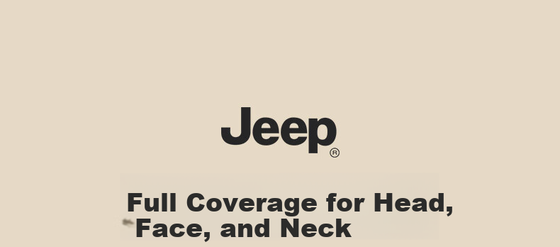 JEEP Winter Fleece Lined Hat and Neck Warmer Unisex Windproof Face Mask Gray 4