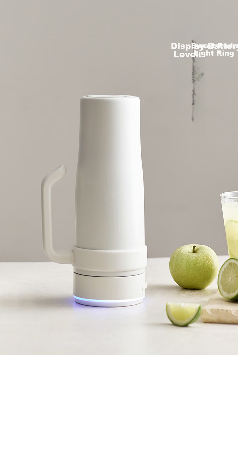 Olayks Instant Fruit Ice Juicer Cup Portable Electric Blender Bottle Insulated Small Car Fitness Juice Maker 304 Stainless Steel Ice Crushing 17