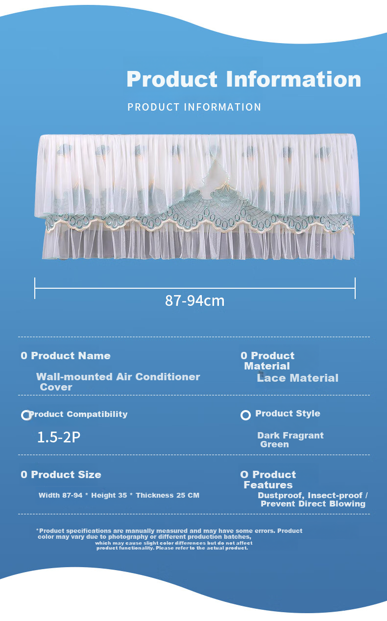 Lelandi Air Conditioner Dust Cover, Universal Disposable Wall-Mounted Cover for 1-2 HP Units, Fully Enclosed Astronaut Air Conditioner Cover, Pack of 10, L1160 7