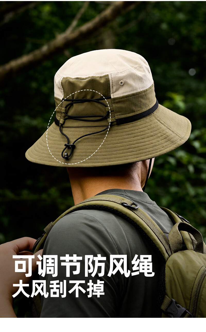 KELME Summer Sun Protection Bucket Hat Unisex Large Head Size Wide Brim Sunshade Sports Cap 7