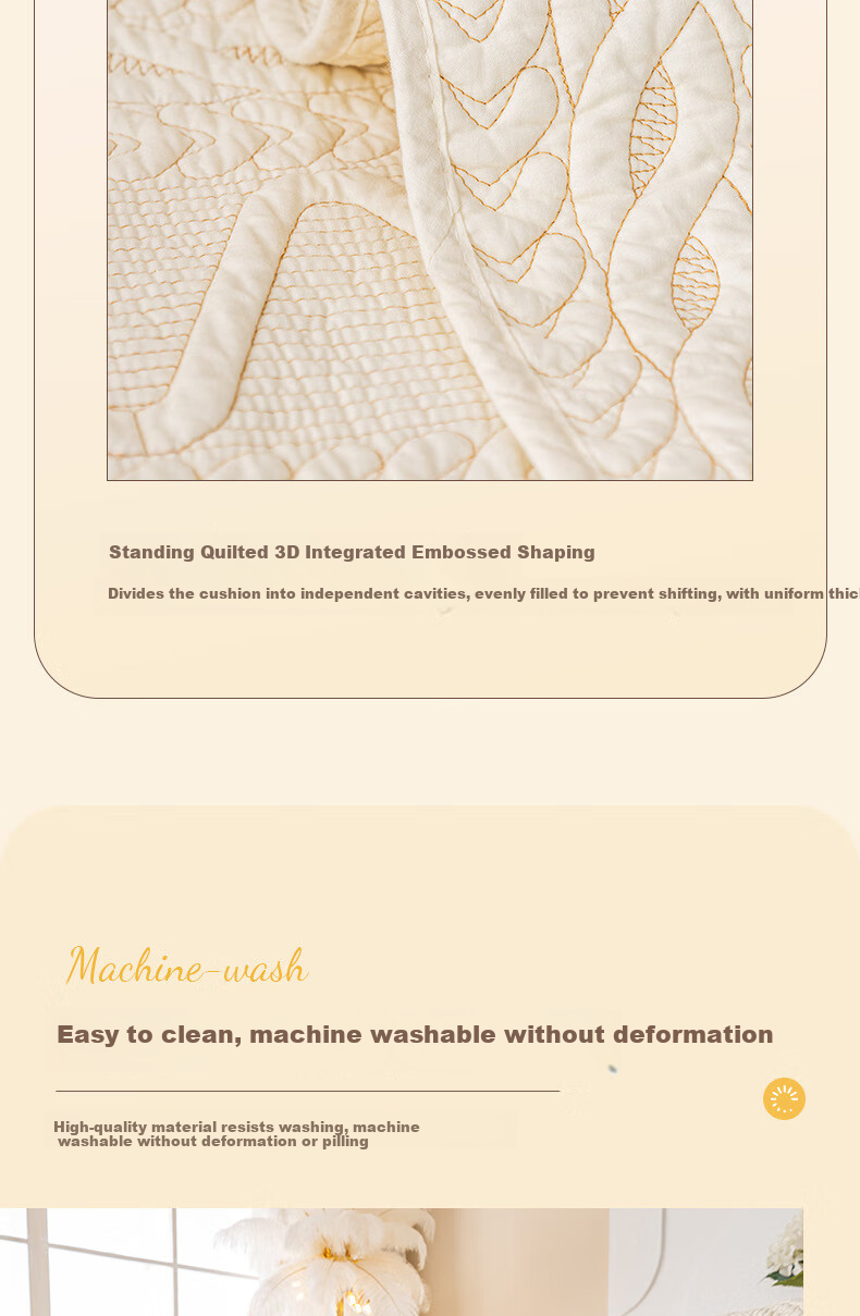 AVIVI Pure Cotton Sofa Cushion, All-Season Sofa Cover, Non-Slip Sofa Slipcover, Throw Pillow, Bay Window Pad, 90*210cm, Youra 4