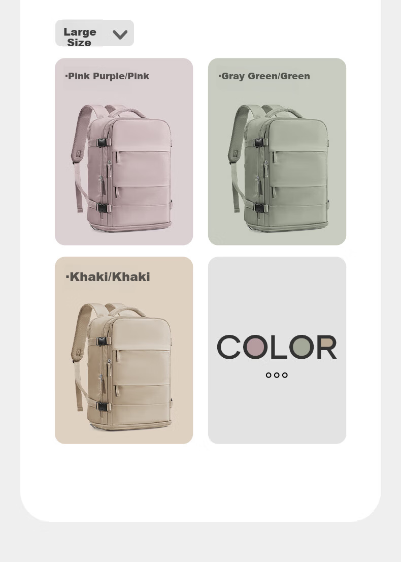 Landcase Backpack Travel Bag Men Large Capacity Double Shoulder Bag Women Multifunctional Laptop Bag Short Trip Business Luggage Bag 1637 Gray Blue 15