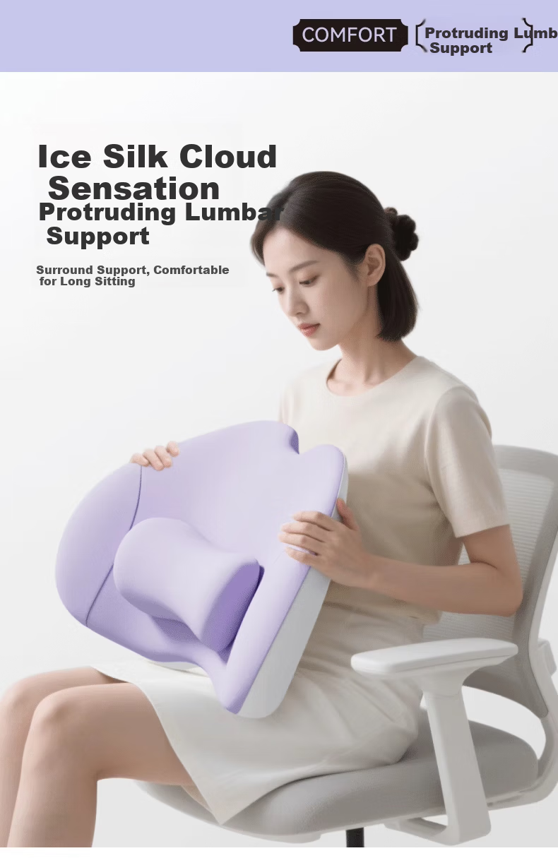 Yalu Office Lumbar Support Cushion Backrest Waist Support Seat Headrest Neck Protection Set 1