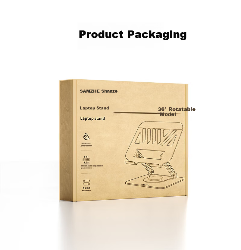 Sanze 360° Rotating Laptop Stand Cooler Riser Adjustable Computer Holder for Apple MacBook Lenovo Xiaoxin Legion Dell BZJ-07 6