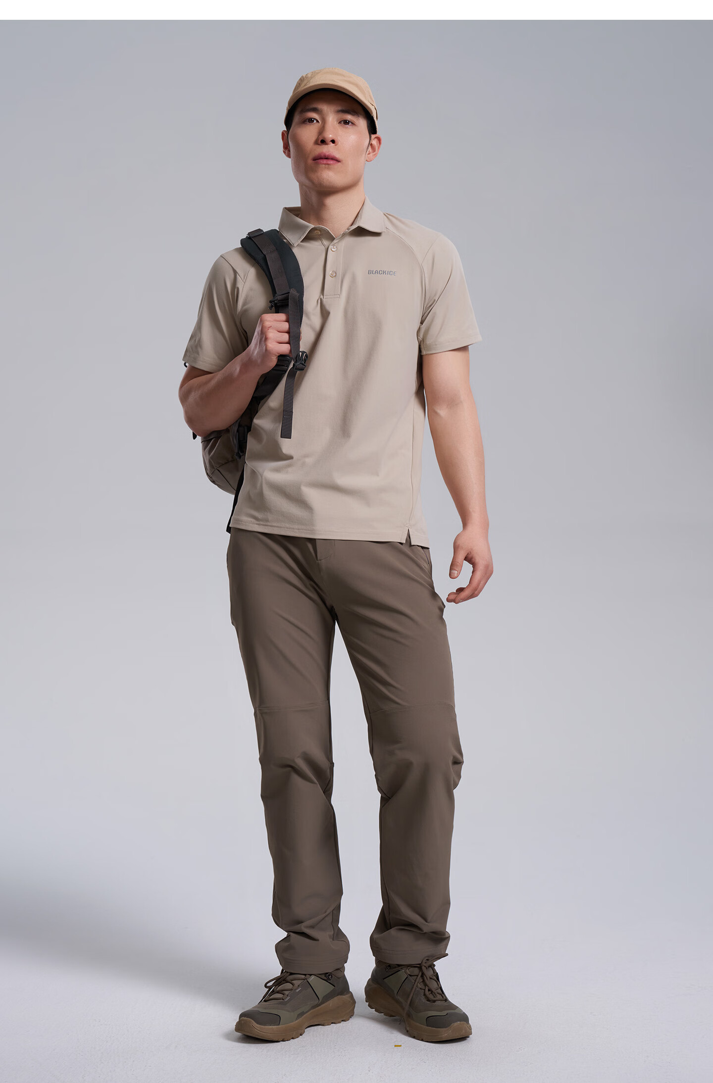 BLACKICE 26 New Outdoor Spring Summer Men's Sun Protection Short Sleeve Antibacterial Polo Shirt Moisture-Wicking Quick-Dry Half Sleeve T-Shirt F1522KH 21