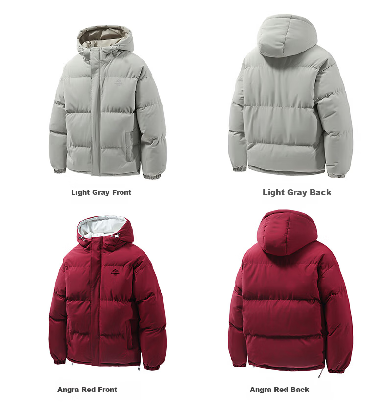 Warrior Men's Winter Hooded Thickened Cotton Jacket Cold-Resistant Warm Cotton Coat Versatile Puffer Jacket 6189 29