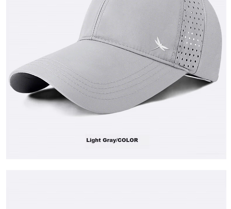 RED DRAGONFLY Men's Summer Sun Protection Hat Long Brim Baseball Cap Quick-Dry Mesh Breathable Sunshade Fishing Hiking Casual Duckbill Cap 22