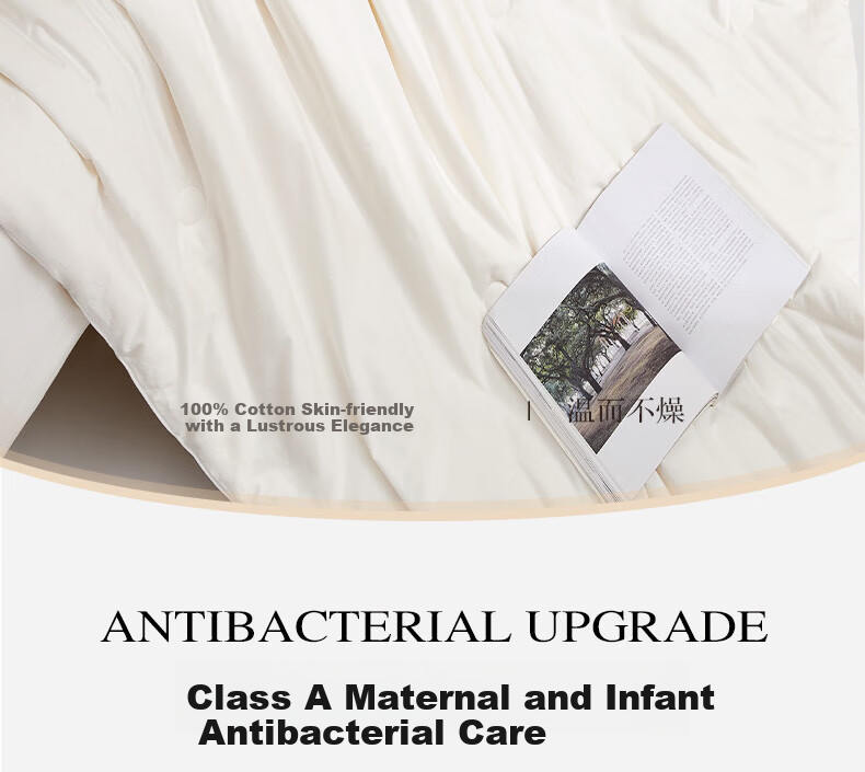 Boyang Home Textiles 100% Silk Quilt Baby-Friendly A-Class Cotton Antibacterial Silk Spring and Autumn Quilt Core Approx. 4.1 Jin 200*230cm 8