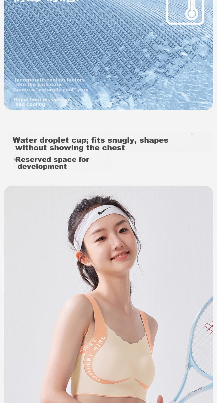 GUJIN 2-Pack Girls' Developmental Shaping Bras Teen Sports Vests for Middle and High School Students 7