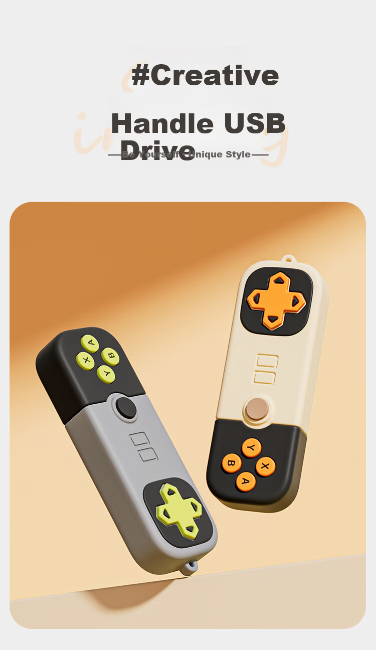 HP 32GB USB 3.2 Flash Drive Creative Game Controller USB High-Speed 220MB/s Large Capacity USB Drive for Study, Office, Bidding, Computer, and Car Use 2