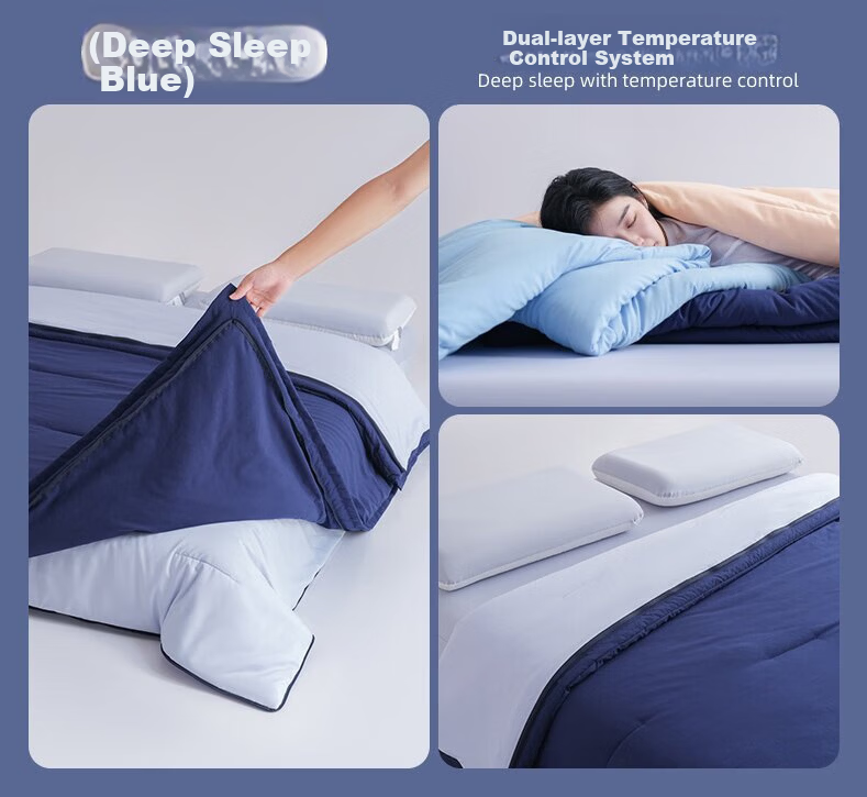 La Torretta Deep Sleep Temperature Control Quilt Machine Washable Double Layer Spring and Autumn Quilt No Duvet Cover 200*230cm 6.4 Jin 16