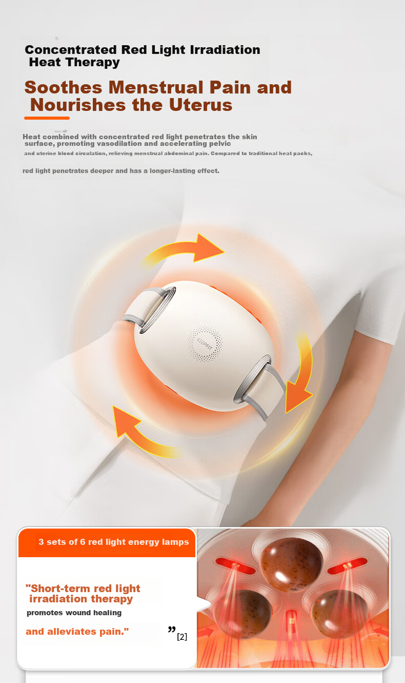 Kepufei Abdominal Massage Device Heated Belly Massager Constipation Relief Automatic Intestinal Peristalsis Promoter Warm Uterus Waist Belt Gift for Mom Girlfriend Mother's Day 13