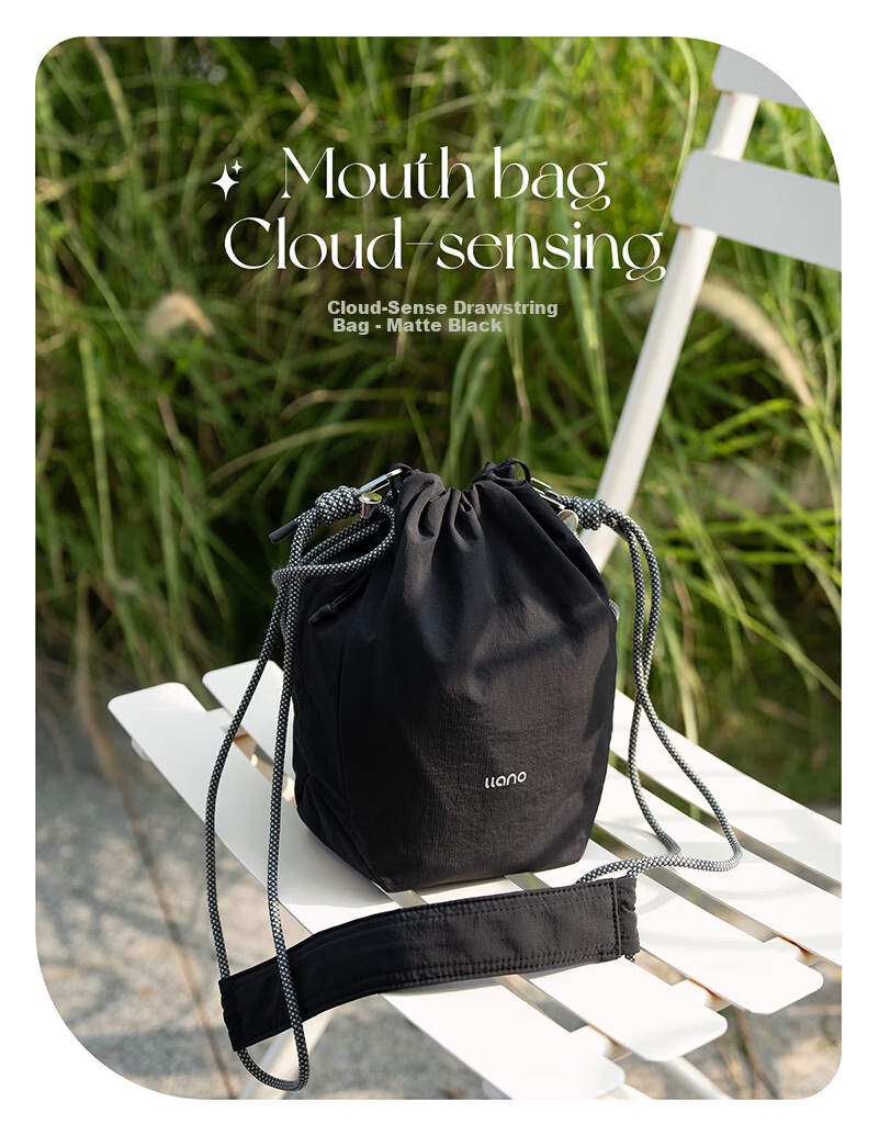 Llano S8 Cloud Sensor Camera Bag Multifunction Drawstring Shoulder Chest Bag Photography Crossbody Casual Travel Universal for Fuji Sony Canon Ricoh Instax Mirrorless Accessories 17