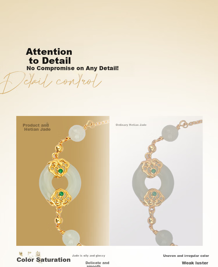Sino Gem Ruyi Peace Silver Bracelet for Women Luxury High-End Birthday Gift Elegant Jewelry for Wife Mom Girlfriend 9