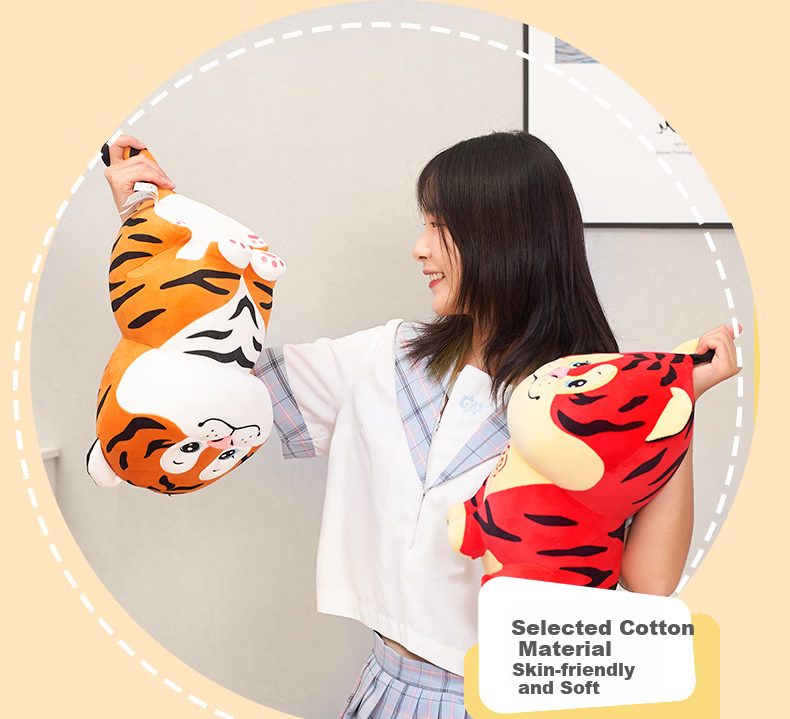 Haihui Youpin Round-Eyed Tiger Plush Doll 33cm Small Tiger Toy Year of the Tiger Mascot Gift Ornament 7